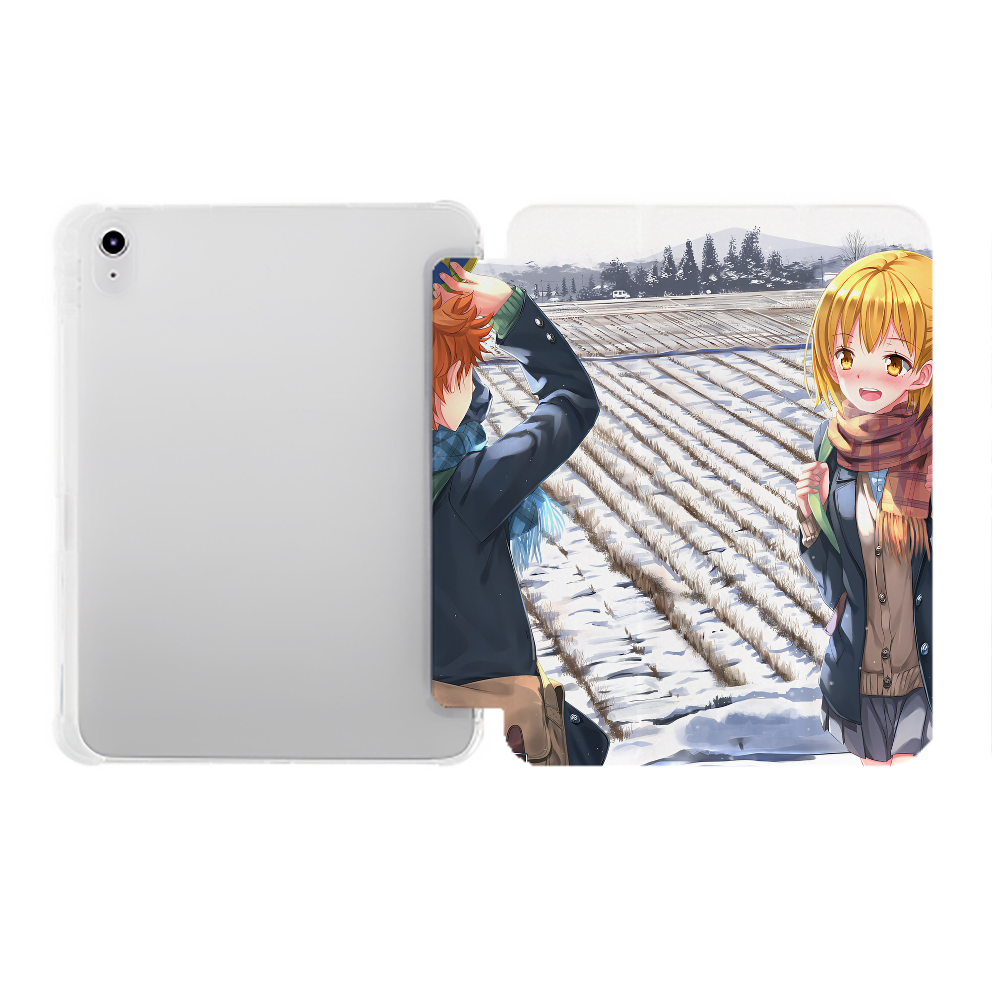 （画像用） ハイキュー!! Haikyu!! IPad ケース ペン収納付き 三つ折りスタンド PUレザー×シリコン 対応機種9.5/10.5/10.9インチ